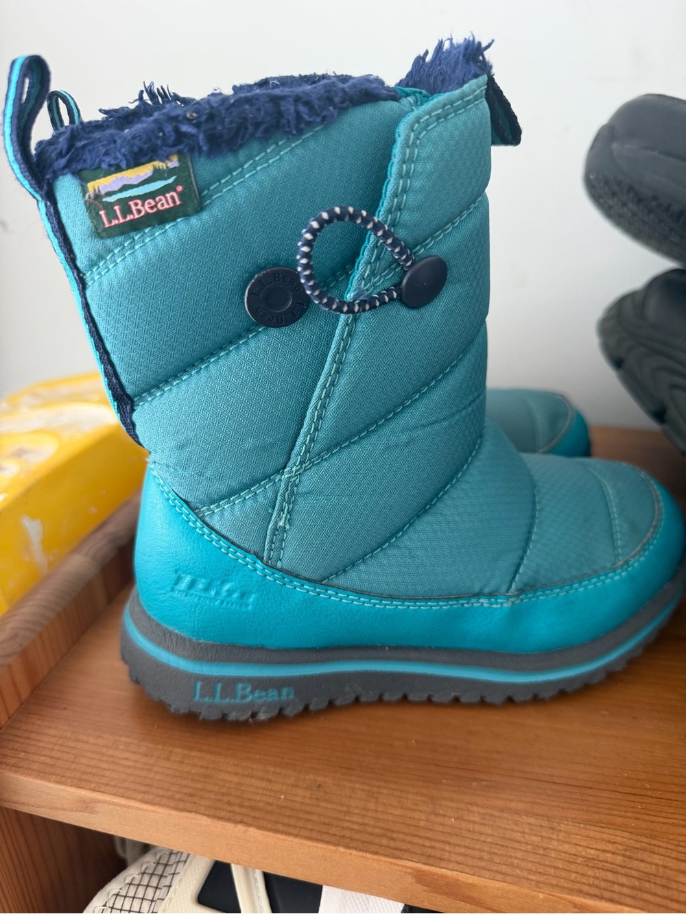 L.L.Bean Teal & Navy Kids Winter Boots